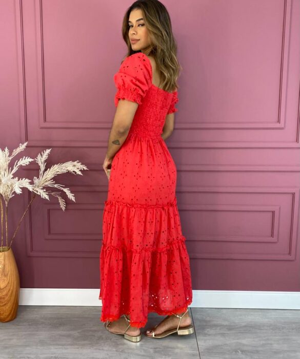 fernandaramosstore com br vestido longo sem bojo laise com lastex vermelho 1