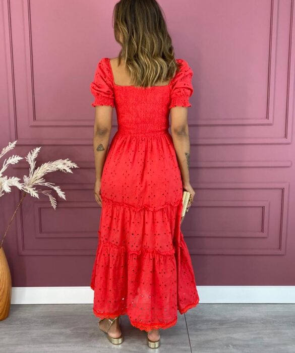 fernandaramosstore com br vestido longo sem bojo laise com lastex vermelho 2