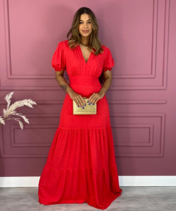 fernandaramosstore com br vestido longo sem bojo manga curta pipoquinha vermelho 1