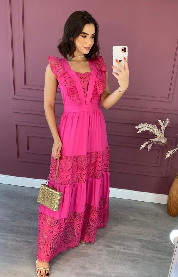 fernandaramosstore com br vestido longo sem bojo pink com detalhes e ziper lateral 2