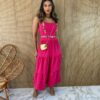 fernandaramosstore com br vestido midi pipoquinha com bojo detalhe alca regulavel pink 1