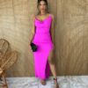 fernandaramosstore com br vestido midi sem bojo com fenda fucsia 2