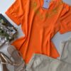 fernandaramosstore com br blusa manga curta feminina borboletas laranja