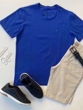 Camiseta Masculina Basic Azul Royal - Fernanda Ramos Store