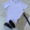 Camiseta Masculina Basic Ocass Branco Fernanda Ramos Store