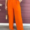 fernandaramosstore com br conjunto feminino cropped com bojo e calca pantalona laranja