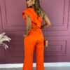 fernandaramosstore com br conjunto feminino cropped sem bojo e calca pantalona laranja 4