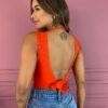 fernandaramosstore com br cropped feminino com bojo e amarracao canelado laranja 1