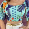 fernandaramosstore com br cropped feminino com bojo e amarracao estampado azul