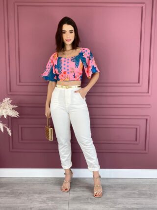 fernandaramosstore com br cropped feminino com bojo e amarracao estampado rosa 2