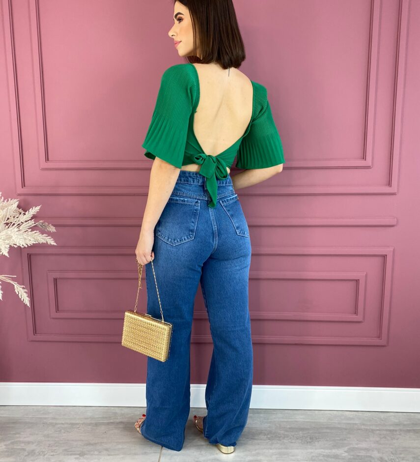 fernandaramosstore com br cropped feminino com bojo manga plissada verde bandeira 3