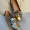 Mocassim Feminino Dourado com Detalhe Fernanda Ramos Store