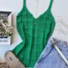 fernandaramosstore com br regata feminina com detalhes quadriculado tricot verde 1