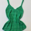 fernandaramosstore com br regata feminina com detalhes quadriculado tricot verde