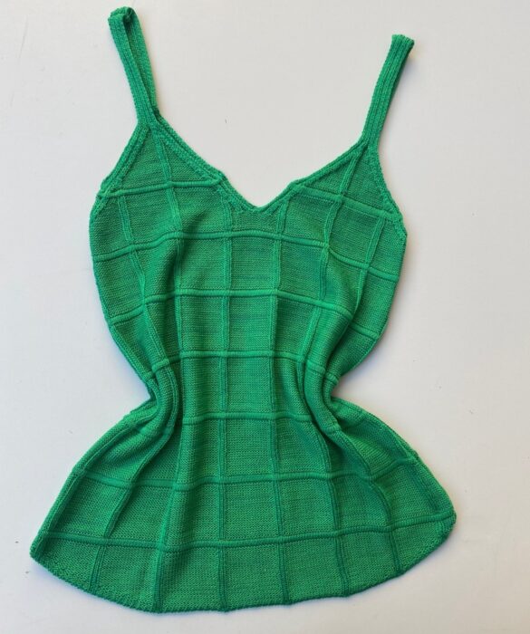 fernandaramosstore com br regata feminina com detalhes quadriculado tricot verde