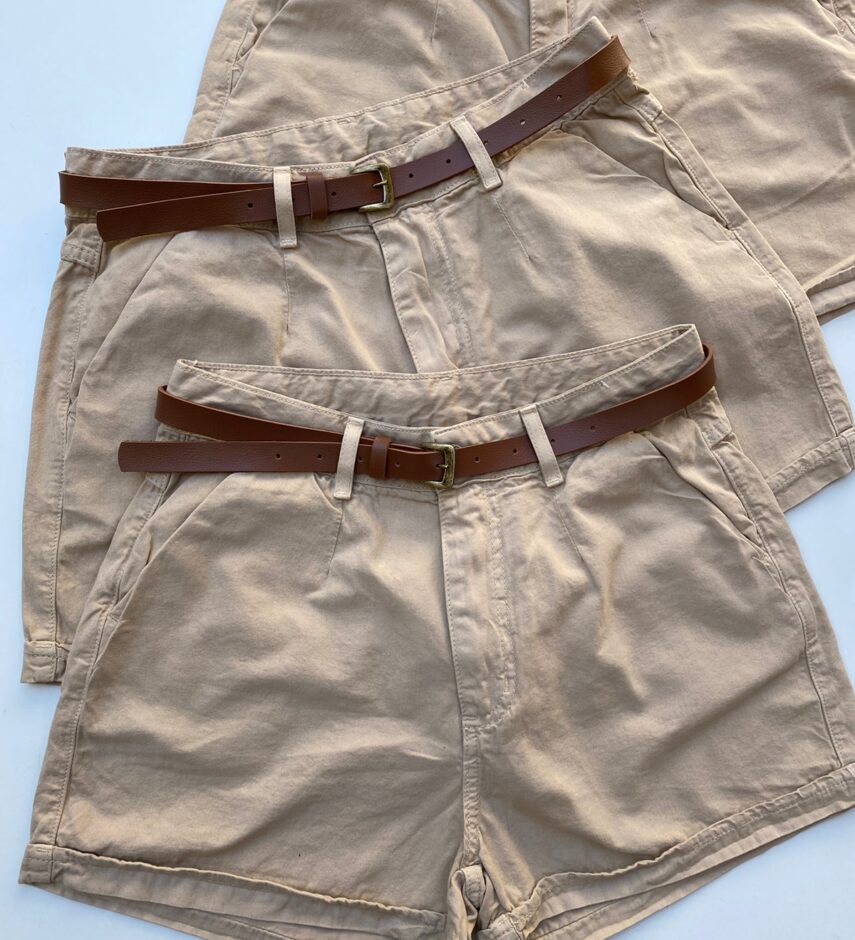 fernandaramosstore com br short feminino com cinto sarja 094379 bege 2