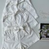 Short Jeans Feminino Clochard com Cinto Branco Fernanda Ramos Store