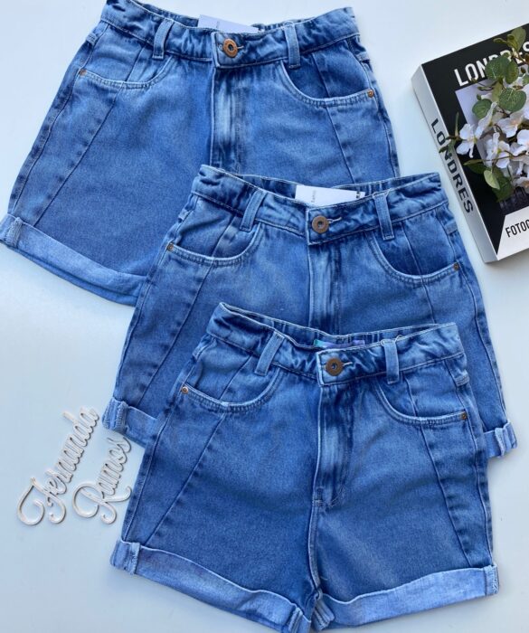 Short Jeans Feminino Mom Tradicional 19406 Fernanda Ramos Store