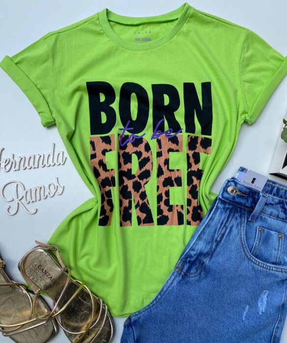 fernandaramosstore com br t shirt manga curta born to be free verde 1