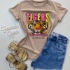 T-shirt Manga Curta Tigers Bege Fernanda Ramos Store