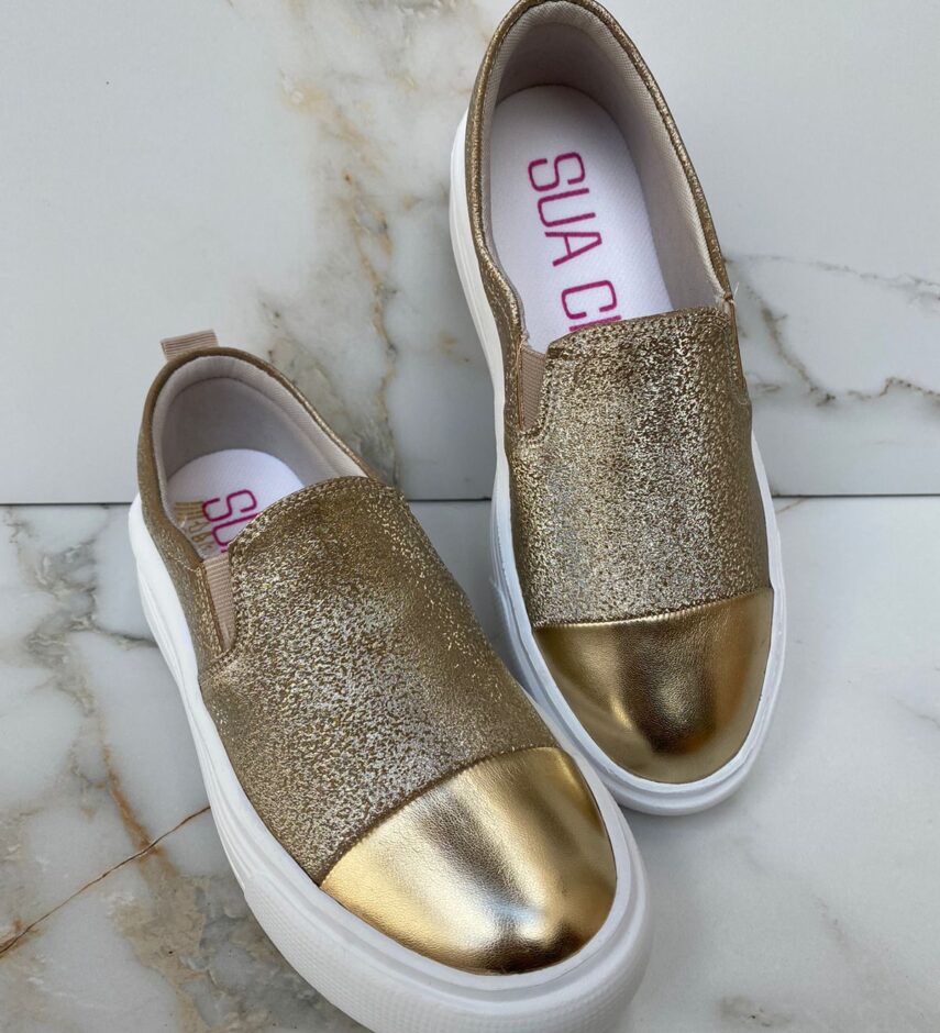 fernandaramosstore com br tenis slip on feminino dourado detalhe metalizado 1