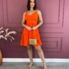 fernandaramosstore com br vestido curto com bojo alca regulavel laranja 1