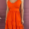 fernandaramosstore com br vestido curto com bojo alca regulavel laranja 2