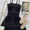 fernandaramosstore com br vestido curto com bojo de alca regulavel preto 1