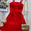 fernandaramosstore com br vestido curto com bojo de alca regulavel vermelho 1