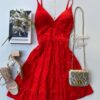 fernandaramosstore com br vestido curto com bojo detalhes dourado vermelho 3