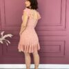 fernandaramosstore com br vestido curto com bojo malha laise com amarracao rose 1