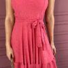 fernandaramosstore com br vestido curto com bojo malha laise com amarracao rose copia 1