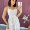 fernandaramosstore com br vestido curto sem bojo alca regulavel com amarracao branco