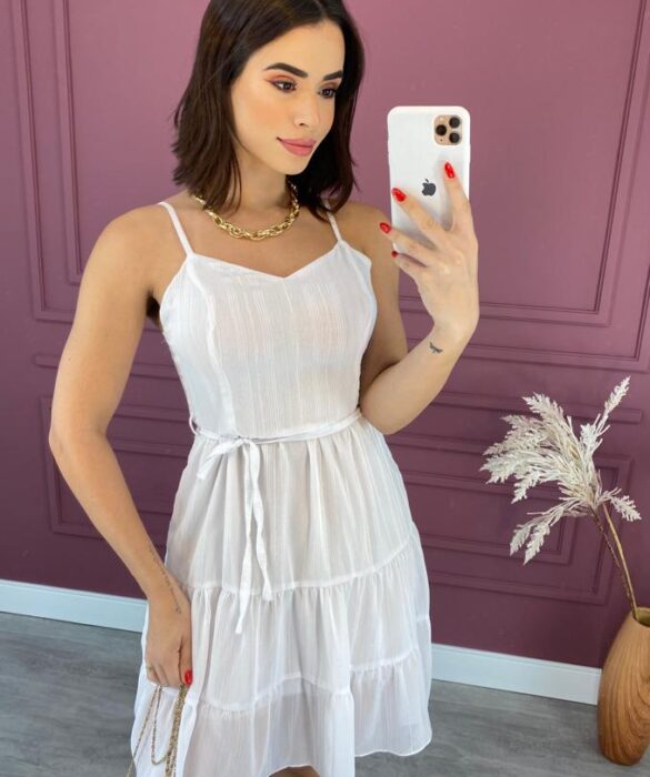 fernandaramosstore com br vestido curto sem bojo alca regulavel com amarracao branco