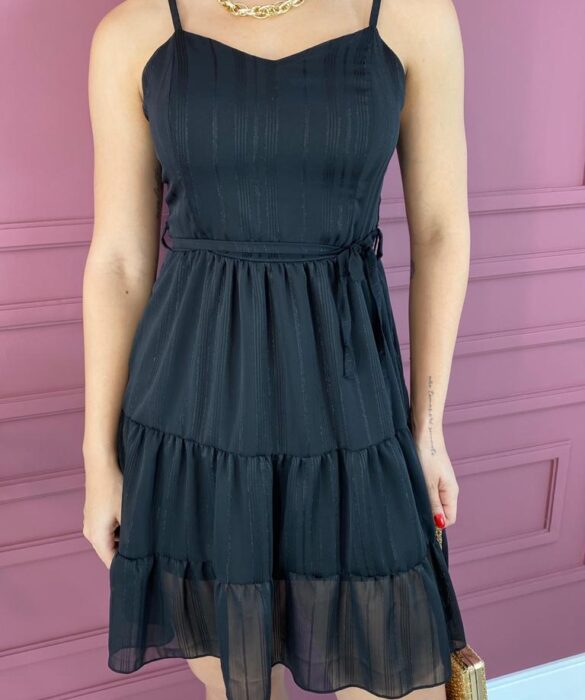 fernandaramosstore com br vestido curto sem bojo alca regulavel com amarracao preto