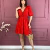 fernandaramosstore com br vestido curto sem bojo manga curta vermelho com detalhe 4