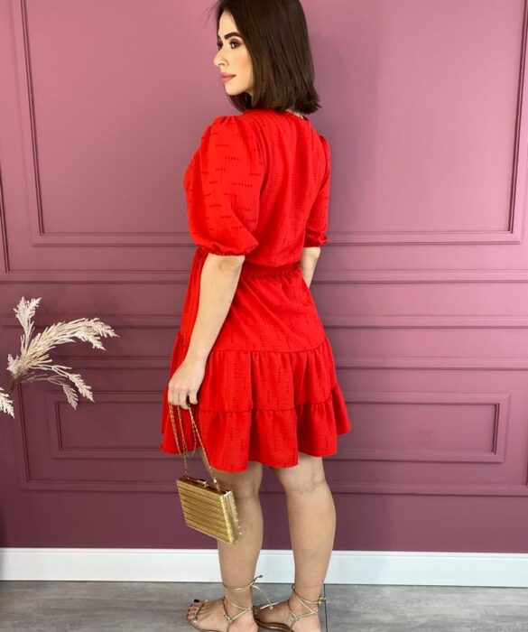 fernandaramosstore com br vestido curto sem bojo manga curta vermelho com detalhe 5