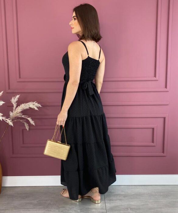 fernandaramosstore com br vestido longo com bojo com detalhe em amarracao preto