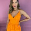 fernandaramosstore com br vestido longo com bojo laise com fenda laranja 2