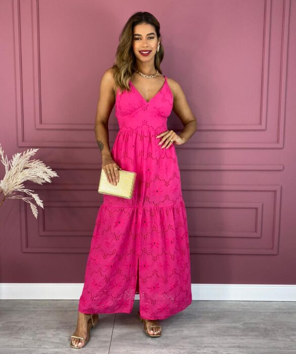 fernandaramosstore com br vestido longo com bojo laise com fenda pink 3