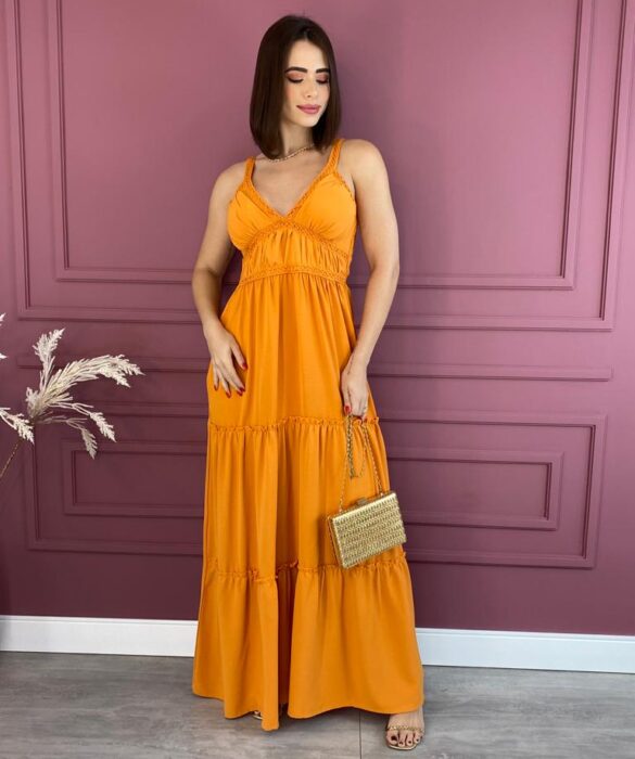 fernandaramosstore com br vestido longo com bojo laranja alcas com detalhe 1