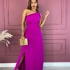 fernandaramosstore com br vestido longo com bojo nula manga com fenda fucsia 4