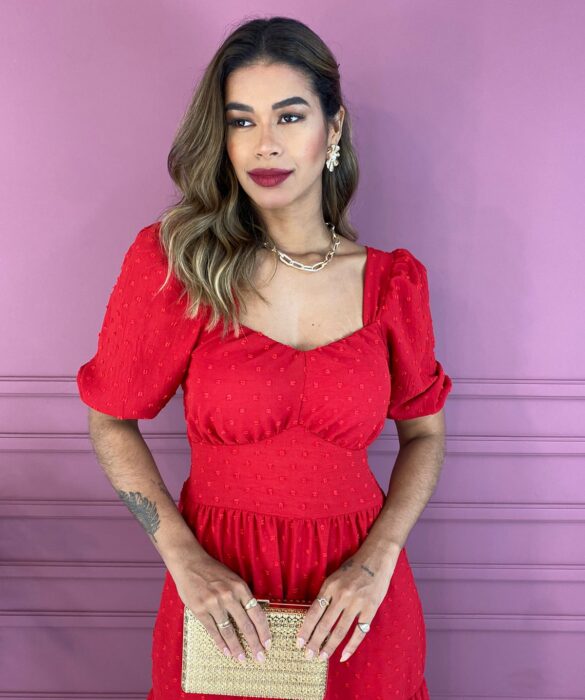 fernandaramosstore com br vestido longo com bojo pipoquinha manga curta vermelho 2