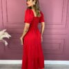 fernandaramosstore com br vestido longo com bojo pipoquinha manga curta vermelho 3