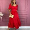 fernandaramosstore com br vestido longo com bojo pipoquinha manga curta vermelho 4