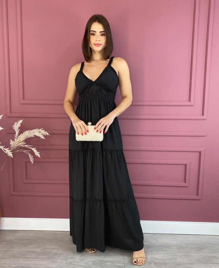 fernandaramosstore com br vestido longo com bojo preto alcas com detalhe 1