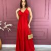 fernandaramosstore com br vestido longo com bojo vermelho alcas com detalhe