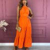 fernandaramosstore com br vestido longo com bojo viscolinho com amarracao laranja 3