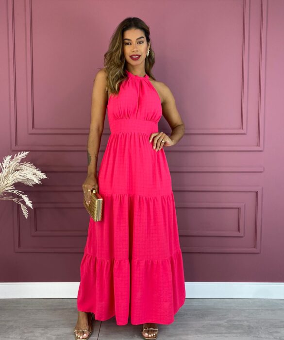 fernandaramosstore com br vestido longo com bojo viscolinho com amarracao pink 1