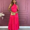 fernandaramosstore com br vestido longo com bojo viscolinho com amarracao pink 3